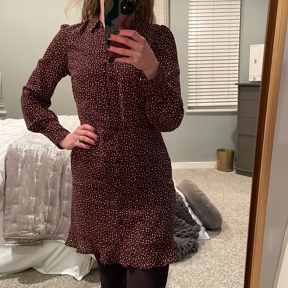 A&F Patterned Shirt Dress - Picture 6 of 13